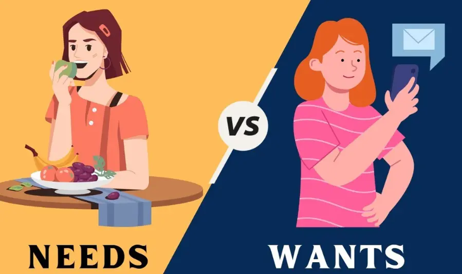 Differentiate Between Needs and Wants